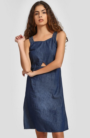 25 Fashionable Denim Dress Designs for Women and Girls