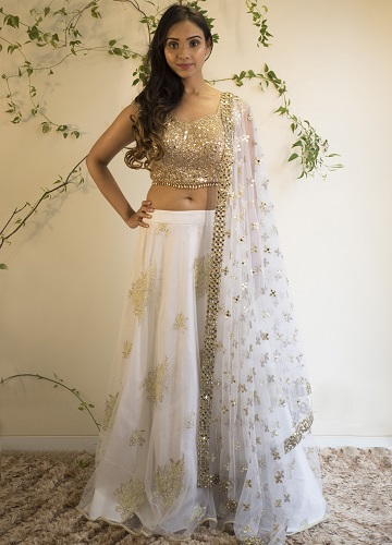 10 Stunning Designs of White Lehenga Choli for Special Occasions