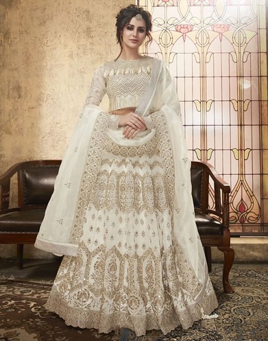 10 Stunning Designs of White Lehenga Choli for Special Occasions