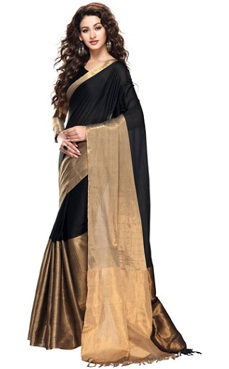 15 Trending Models of Plain Sarees For Sensuous Look