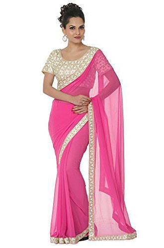 15 Trending Models of Plain Sarees For Sensuous Look