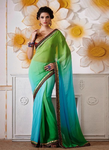 15 Trending Models of Plain Sarees For Sensuous Look