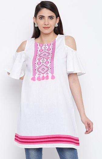 25 Stylish Models of White Kurti Designs for Every Occasion