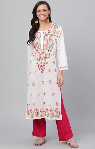 25 Stylish Models of White Kurti Designs for Every Occasion