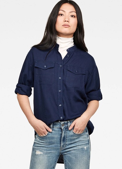 20 Stunning Models of Denim Shirts for Women's in Trend