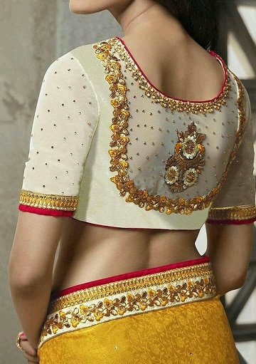 Beautiful Patch Work Blouse Models - Top 20 Ideas For You