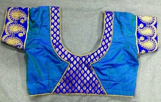 Beautiful Patch Work Blouse Models - Top 20 Ideas For You