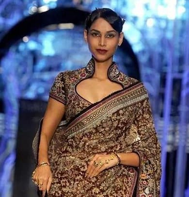 25 Trending Deep Neck Blouse Designs for Alluring Look