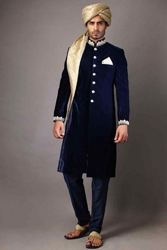 10 Latest Blue Sherwani Designs Are Sure To Impress Your Looks