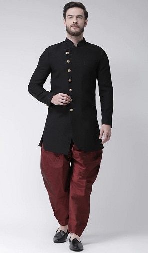 10 Trending Styles of Black Sherwani Designs for Ethnic Look