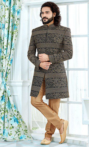 10 Trending Styles of Black Sherwani Designs for Ethnic Look