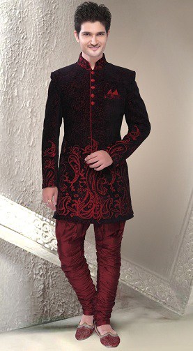10 Trending Styles of Black Sherwani Designs for Ethnic Look