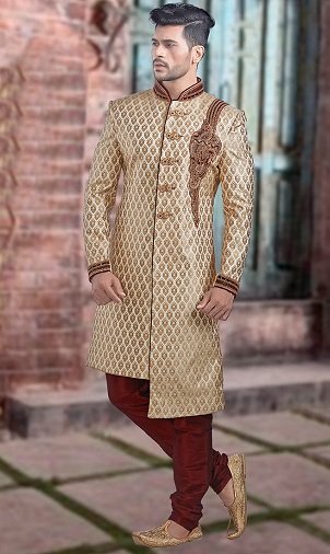 Golden Sherwani Designs - Try These 10 Models For A Bright Look