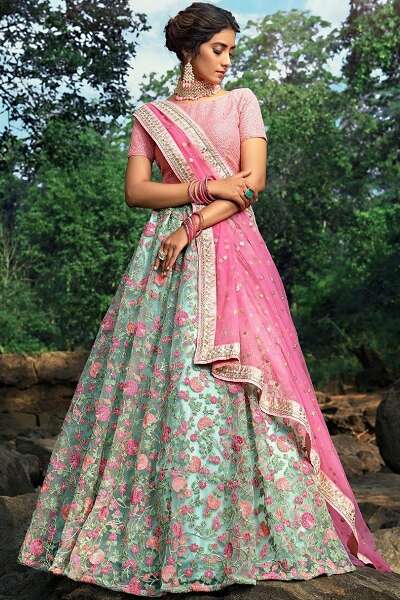 15 New Models of Floral Lehenga Choli For All Occasions