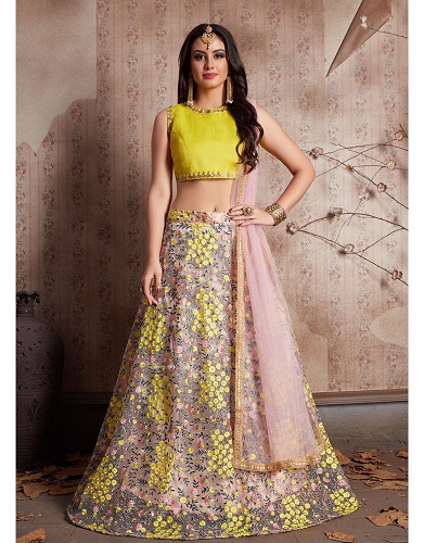 15 New Models of Floral Lehenga Choli For All Occasions