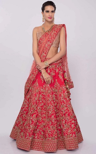 15 New Models of Floral Lehenga Choli For All Occasions