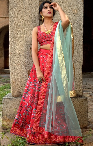 15 New Models of Floral Lehenga Choli For All Occasions