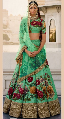 15 New Models of Floral Lehenga Choli For All Occasions