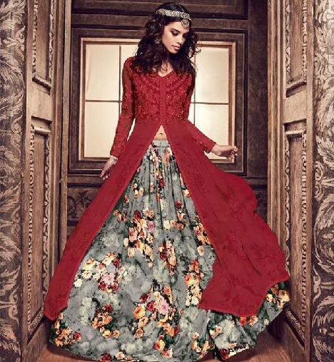 15 New Models of Floral Lehenga Choli For All Occasions