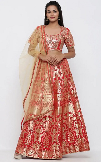 Brocade Lehenga Choli - Try These Latest Designs To Get The Rich Look