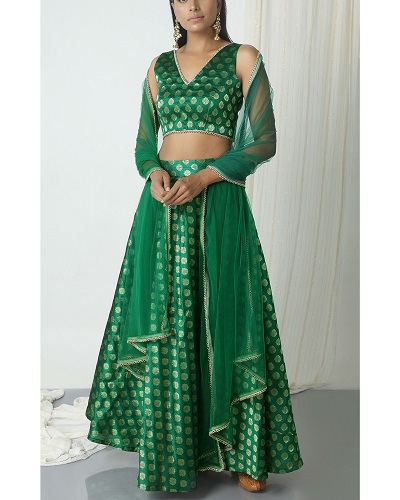 Brocade Lehenga Choli - Try These Latest Designs To Get The Rich Look