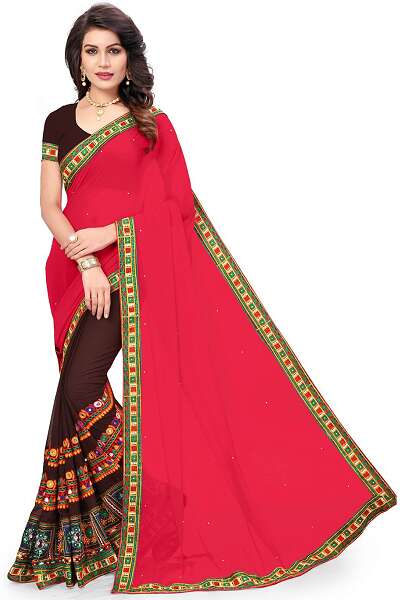 15 New Models of Brown Sarees for Beautiful Look