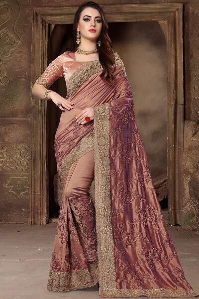 15 New Models of Brown Sarees for Beautiful Look