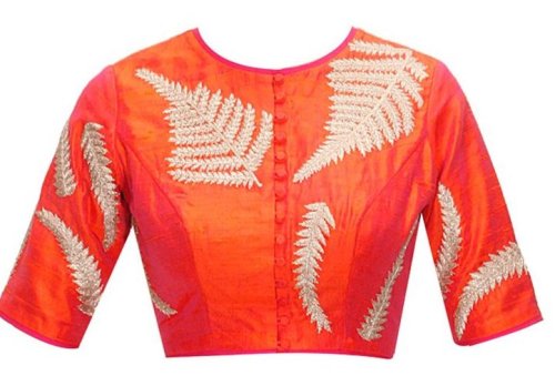 9 Trending Round Neck Blouse Designs for Stylish Look