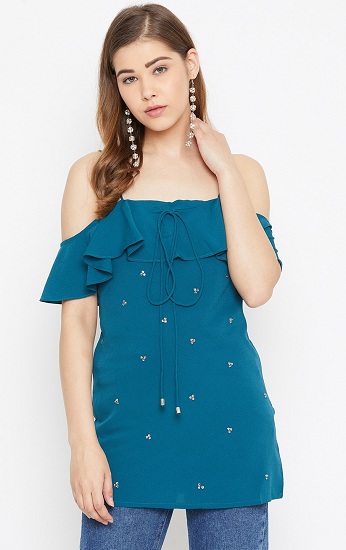 9 Latest Designs of Ruffle Tops Are Trending Now