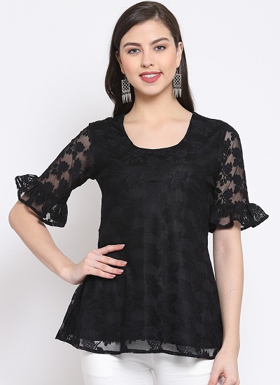 9 Latest Designs of Ruffle Tops Are Trending Now