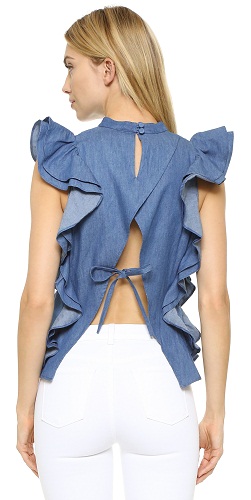 9 Latest Designs of Ruffle Tops Are Trending Now