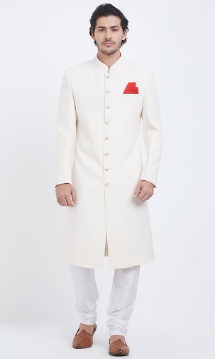 10 Trending White Sherwani Designs for Royal Look in All Occasions