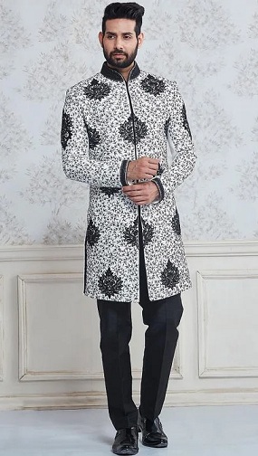10 Trending White Sherwani Designs for Royal Look in All Occasions