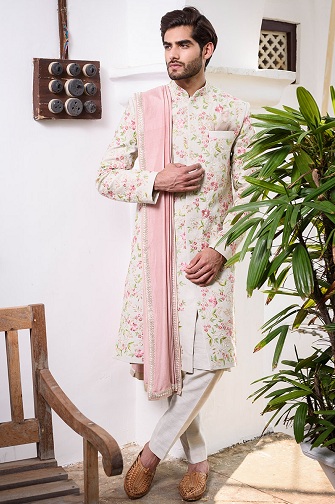 10 Trending White Sherwani Designs for Royal Look in All Occasions