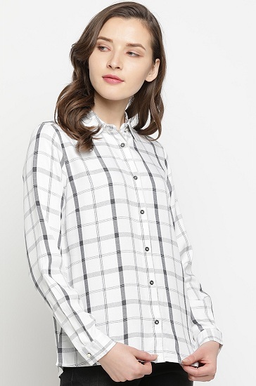 15 Trending Designs of Checked Shirts for Women - Try Now