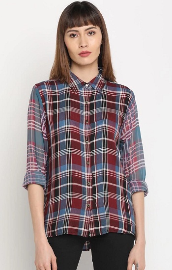 15 Trending Designs of Checked Shirts for Women - Try Now