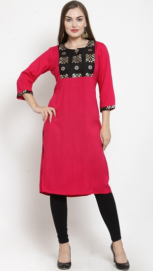 20 Awesome Pink Colour Kurti Designs For Women