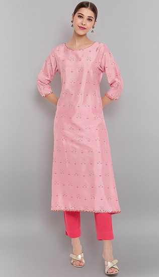 20 Awesome Pink Colour Kurti Designs For Women