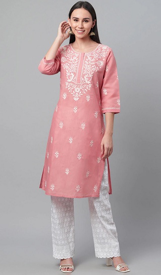20 Awesome Pink Colour Kurti Designs For Women
