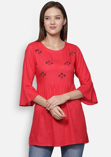 20 Awesome Pink Colour Kurti Designs For Women