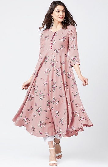 20 Awesome Pink Colour Kurti Designs For Women