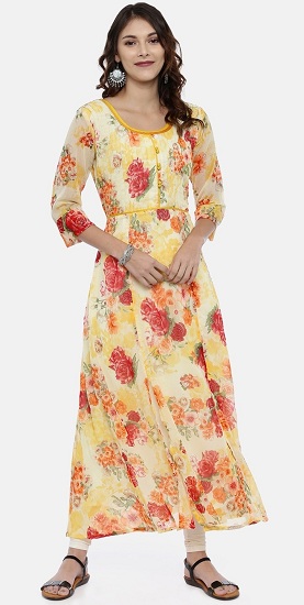 15 Latest Chiffon Kurti Designs for Women in Trend