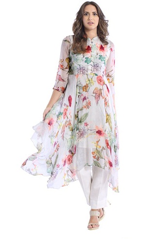 15 Latest Chiffon Kurti Designs for Women in Trend