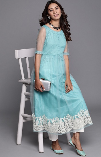 20 Trending Blue Colour Kurta Designs For Men And Women