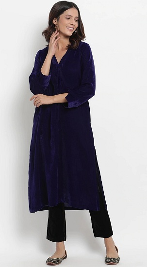 20 Trending Blue Colour Kurta Designs For Men And Women