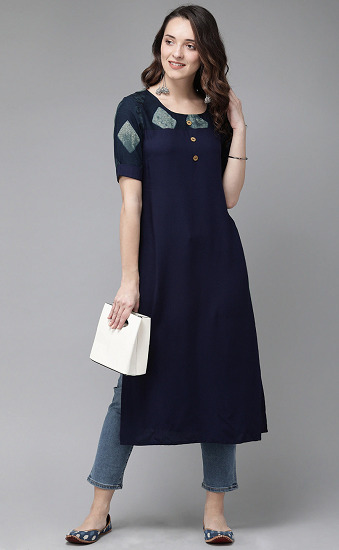 20 Trending Blue Colour Kurta Designs For Men And Women