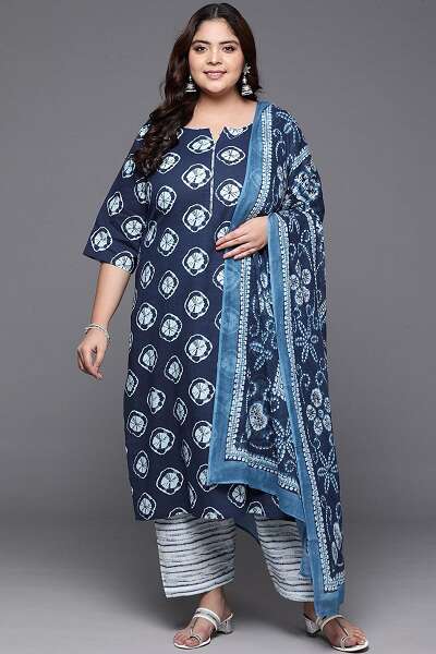 10 Latest Collection of Salwar Suits for Plus Size Women