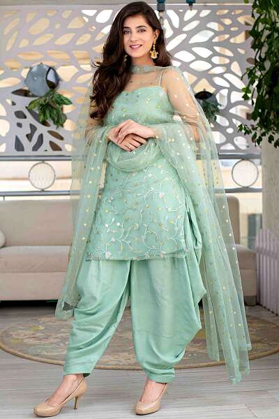 10 Trendy Models of Net Salwar Suits for Women with Beautiful Look