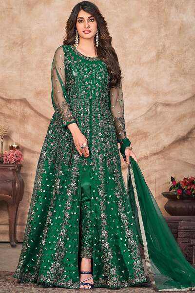 10 Trendy Models of Net Salwar Suits for Women with Beautiful Look