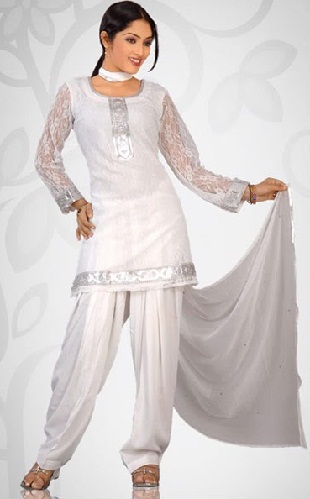Silver Salwar Suits - 10 Latest Designs For Dazzling Look